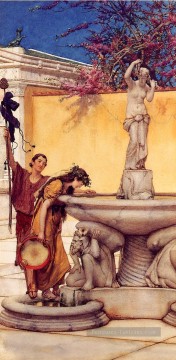 Entre Vénus et Bacchus romantique Sir Lawrence Alma Tadema Peinture à l'huile